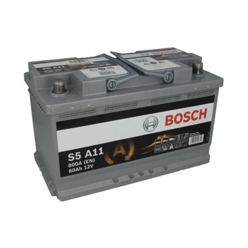 Akumulator 80 Ah BOSCH AGM S5A11 0 092 S5A 110