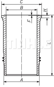 Tuleja cylindra LIEBHERR A914B, A924B, A954, HS843