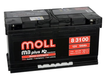 Акумуляторна батарея Moll M3 Plus 12v 100ah 850A P + 83100