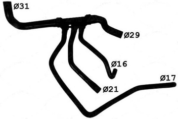 ГИБКИЙ ШЛАНГ РАДИАТОРА [SASIC]