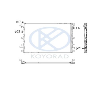 Радіатор водяного охолодження CHEVROLET VOLT 11 - 1300324