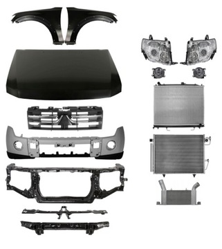 Mitsubishi Pajero 07- Maska Zderzak Błotnik Pas