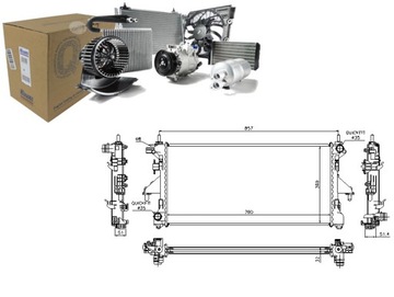 CHŁODNICA SILNIKA CITROEN JUMPER FIAT DUCATO PEUGE