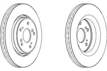 ГАЛЬМІВНІ ДИСКИ 2ШТ HONDA CR-V III CR-V IV 1.6 D-