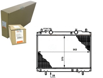 РАДІАТОР ДВИГУНА BEHR HELLA 46404163 46759742 080