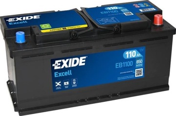 Акумулятор Exide EXCELL EB1100 P+ 110Ah 850A 12V