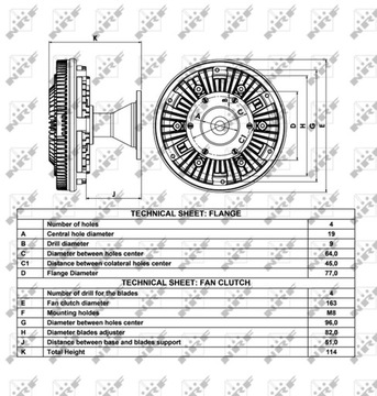 NRF 49061 муфта, вентилятор охлаждения