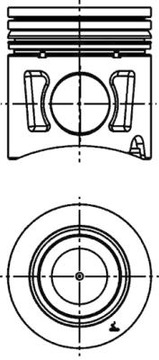 Поршень (ср. 135мм, STD) IVECO; OPEL NEW HOLLAND CR;