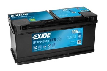 Аккумулятор EXIDE 12V 105AH / 950A START & STOP EFB