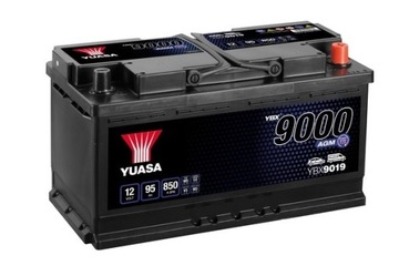 AKUMULATOR YUASA AGM 95Ah 850A START-STOP YBX9019