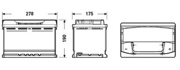 АКУМУЛЯТОР 77AH 760A 12V + P FUTURA CARBON