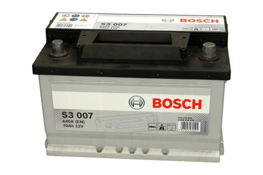 Akumulator BOSCH 12V 70Ah/640A S3 (P+ 1) 278x175x1 - 11