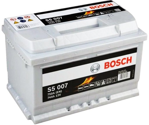 Акумулятор BOSCH SILVER S5 74AH 750A - 2