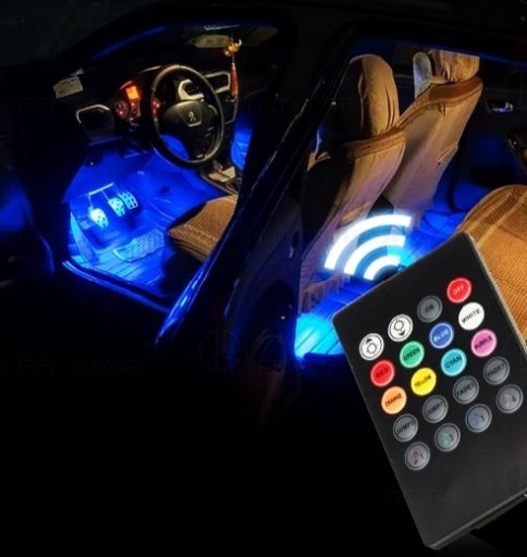 48 LED RGB ПУЛЬТ ДИСТАНЦІЙНОГО КЕРУВАННЯ САЛОНУ АВТОМОБІЛЯ - 15