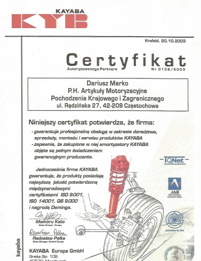 AMORTYZATORY RENAULT MODUS KAYABA PRZÓD +ODB 2SZT - 2