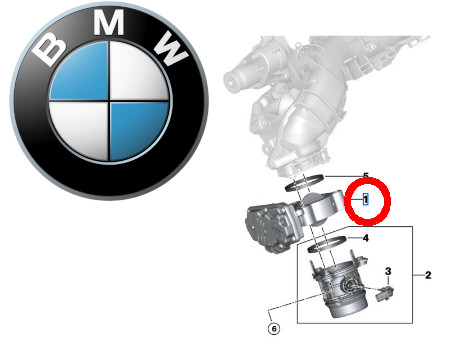 Оригінал BMW OE 13548512452 дросельна заслінка OE 135485 - 4