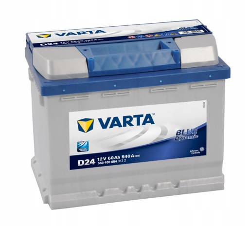 БАТАРЕЯ 60AH / + P / DB BLUE VARTA 540A 12V RIGHT+ - 12