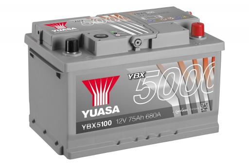 AKUMULATOR YUASA YBX5100 75Ah 680A - 1