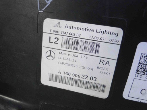 MERCEDES GLE W166 166 лампа праве повне світлодіодне ILS - 3