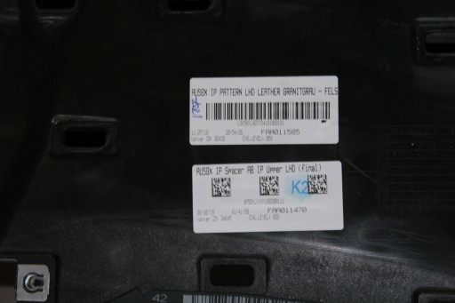 Audi A6 A7 C8 - сіра гладка шкіра + повітряна сумка .  - 4