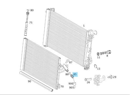 Датчик тиску кондиціонера Mercedes W636 W639 - 4