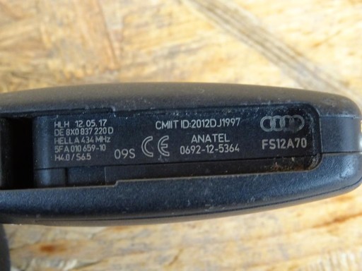 AUDI Q3 8U автомат DSG Lift ключ запалювання KPL 8X0837220D 5k0905865 - 3
