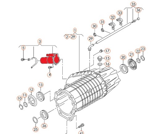 ДВИГУН РЕДУКТОРА КОРОБКИ TOUAREG CAYENNE 0AD341601 - 3