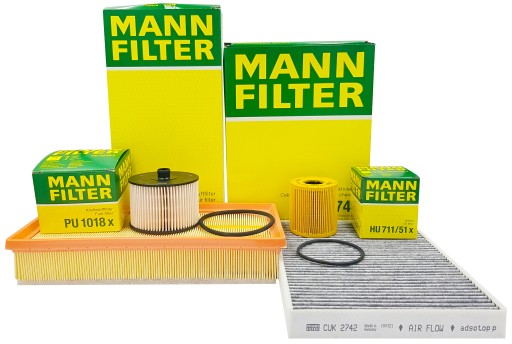 CITROEN C5 III 2.0 HDI набір фільтрів MANN FILTER - 1