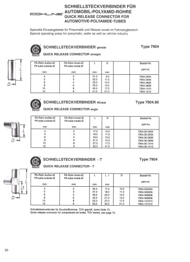 ШВИДКОРОЗ'ЄМНА муфта TEKALAN PA 6mm INOX - 5