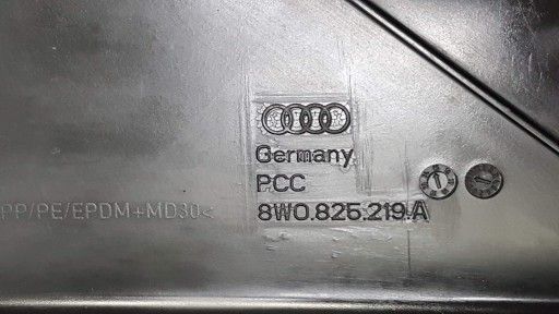 Накладка шасі П Audi A4 B9 8w0825219a - 5