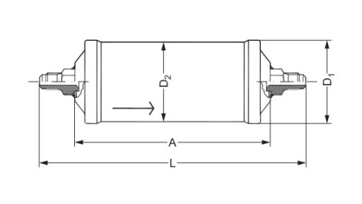 ФІЛЬТР ОСУШУВАЧ DANFOSS DML305 5/8 '- 5/8' - 2