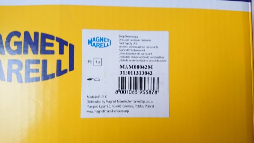 ПАЛИВНИЙ НАСОС MAGNETI MARELLI FORD KA 1.2 - 8