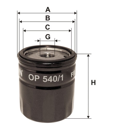МАСЛЯНИЙ ФІЛЬТР FILTRON OP540 / 1 OP 540/1 - 2