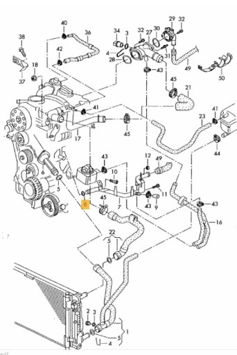 ПРОКЛАДКА МЕТАЛЕВОЇ ТРУБИ ВОДИ AUDI SEAT SKODA VW - 2