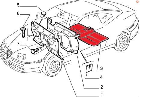 ALFA ROMEO GTV ПАВУК НІМИЙ ПІДЛОГУ OEM НОВИЙ - 3