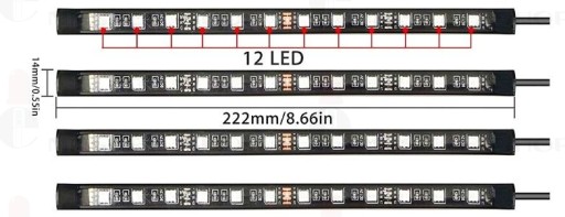 48 LED RGB ПУЛЬТ ДИСТАНЦІЙНОГО КЕРУВАННЯ САЛОНУ АВТОМОБІЛЯ - 7