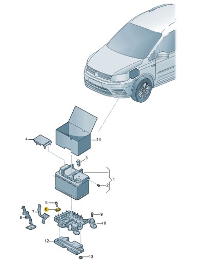 КЛЕМНА КОЛОДКА АКУМУЛЯТОРА 1J0803219 AUDI VW ASO - 3