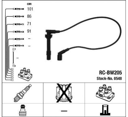 PRZEWODY ZAPŁONOWE NGK RC-BW205 BMW 318 Z3 - 2