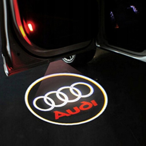 PROJEKTOR LED LOGO DRZWI AUDI A1 A3 A4 A6 80 100 - 3