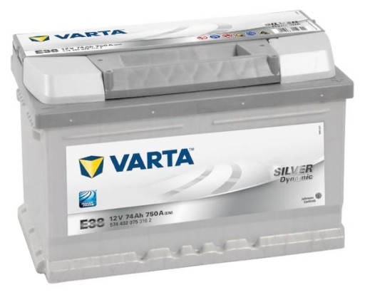 Аккумулятор VARTA SILVER 74AH 750a E38 новый - 1