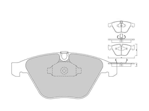 GALFER SDT FDHP1050 передній BMW 6 E63 E34 630 645 - 2