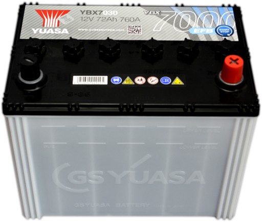 Akumulator Yuasa EFB 12V 80Ah 760A P+ YBX7030 - 2