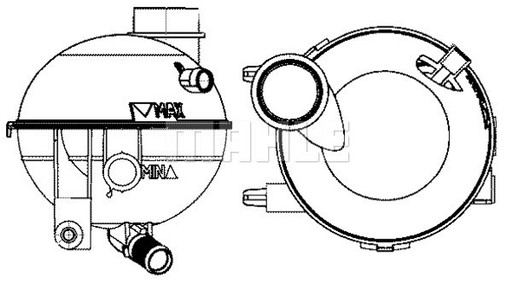 Mahle CRT 14 000S розширювальний бачок, рідина - 2