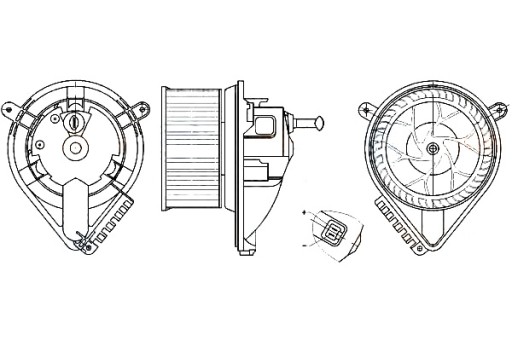 HELLA SILNIK DMUCHAWY MERCEDES SPRINTER 96- -AC HE - 2