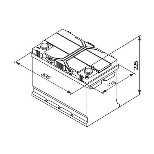 Акумулятор BOSCH S4 95ah 830A P+ - 5