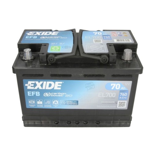 Akumulator EXIDE START&STOP EFB 70Ah 720A P+ - 4