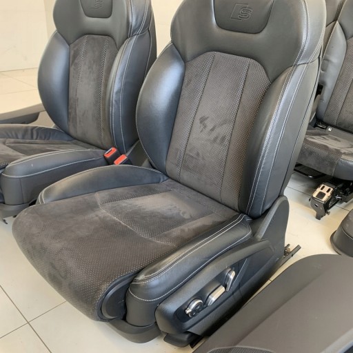 Fotele siedzenia skóra boczk AUDI Q7 4M S-line 19r - 9