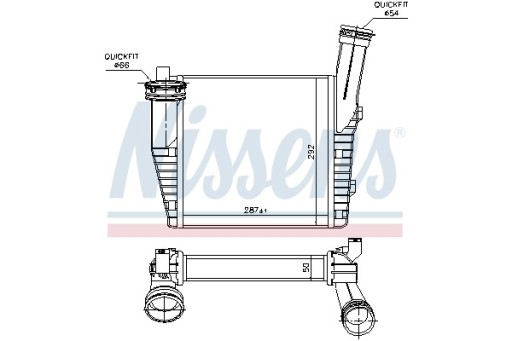 Інтеркулер NISSENS 96611 - 7