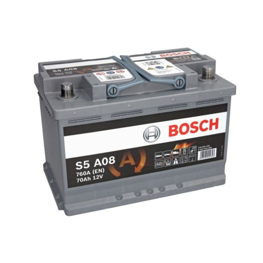 Akumulator BOSCH AGM 70Ah 760A P+ - 11