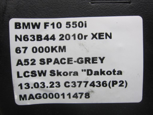 BMW F10 550i N63 V8 ZBIORNIK BAK PALIWA 7268031 - 10